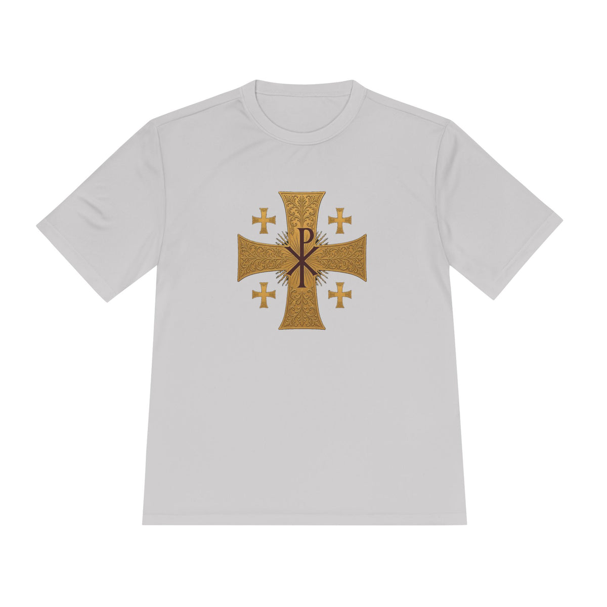 Chi-Rho Jerusalem Cross Men's Dry-Fit Performance Tee