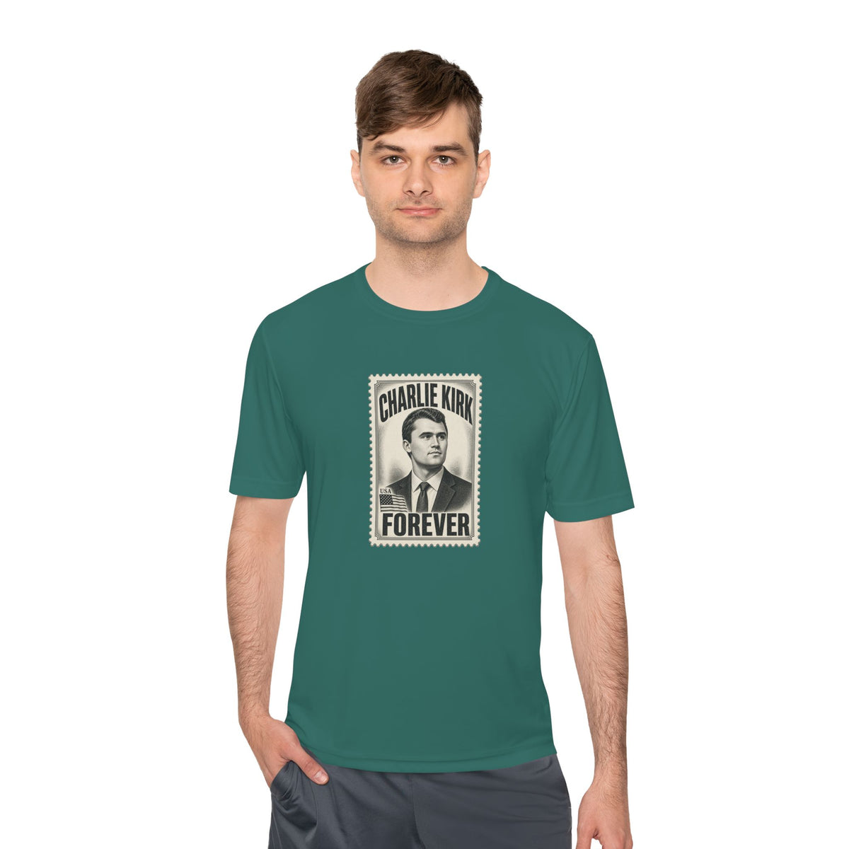 Charlie Kirk Prove Me Wrong Men's Dry-Fit Performance Tee