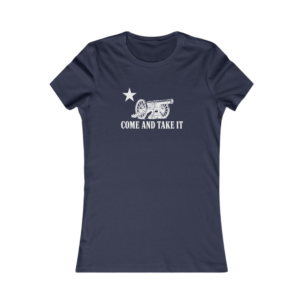 Come and Take It Cannon Women's Slim Fit Tee - Dark Colors