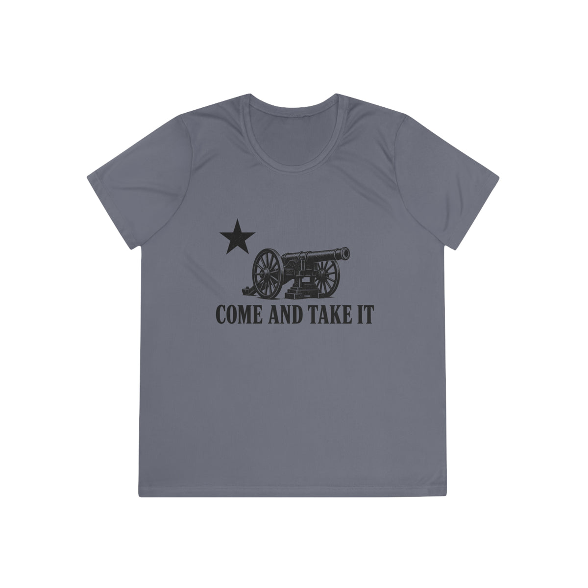 Come and Take It Cannon Women's Dry-Fit Performance Tee