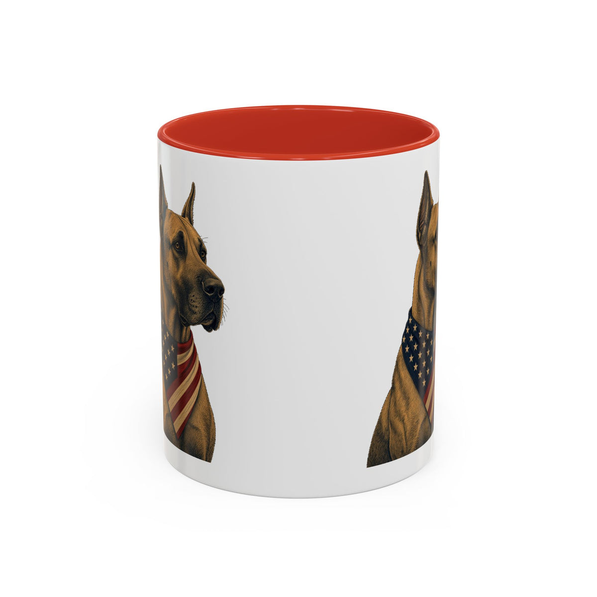 Patriotic Great Dane Accent Mug