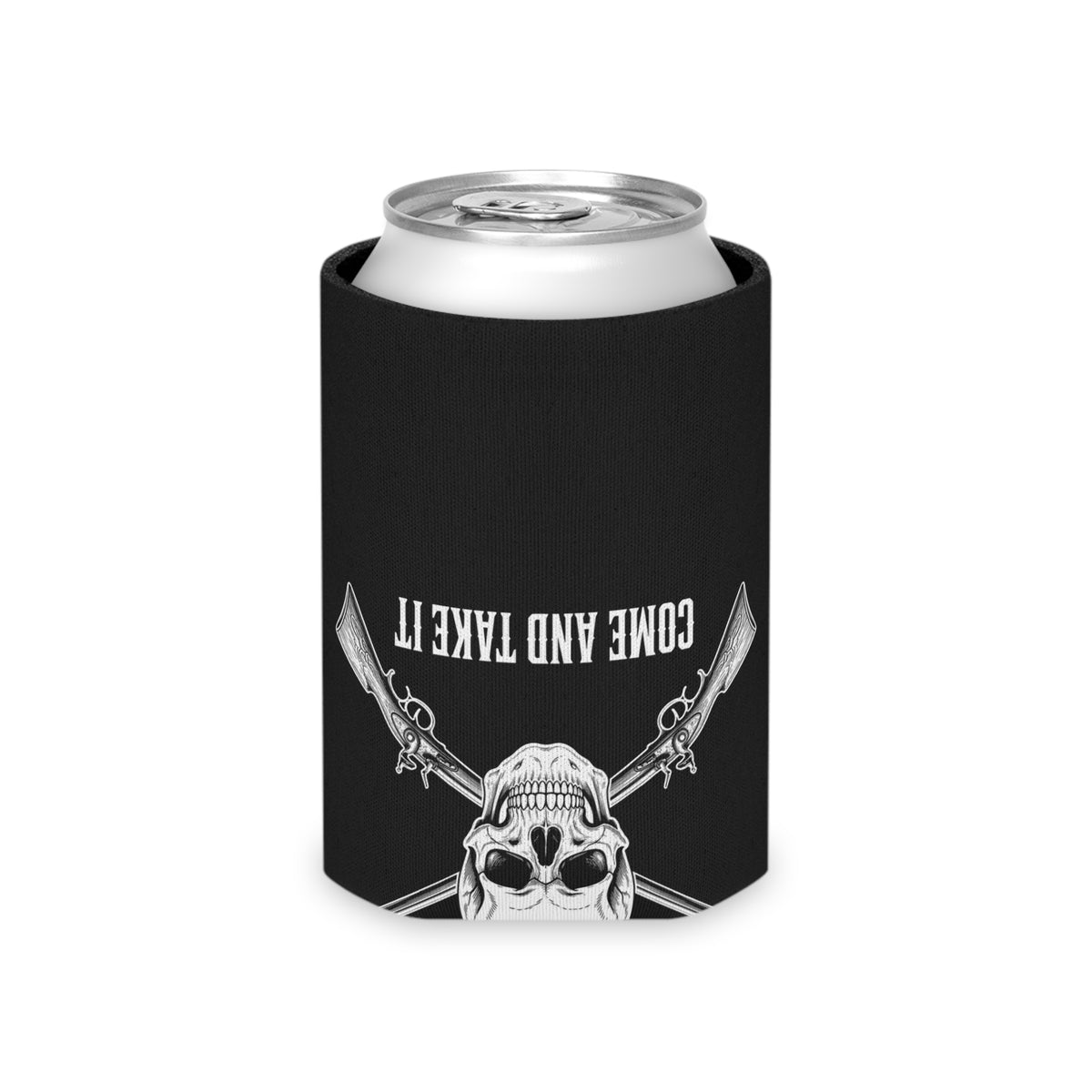 Come and Take It Jolly Roger Can Cooler
