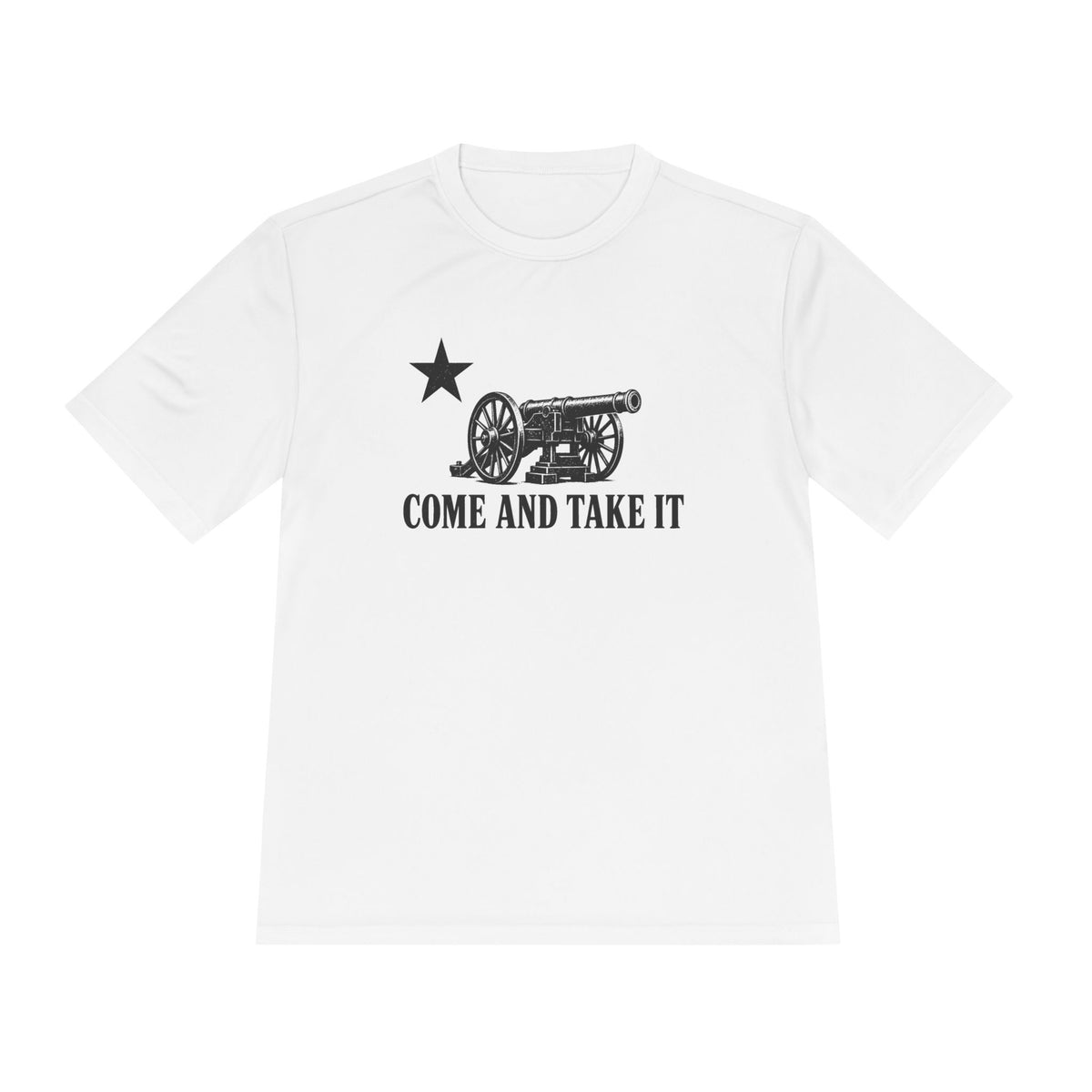 Come and Take It Cannon Men's Dry-Fit Performance Tee