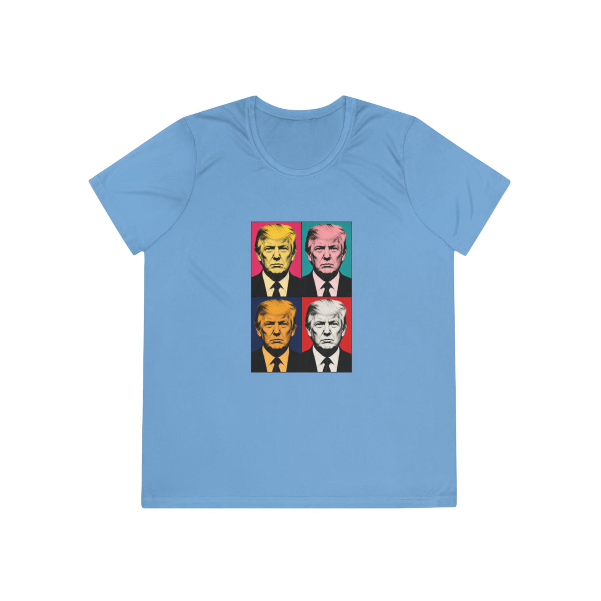 Trump Pop Art Grid Women's Dry-Fit Performance Tee