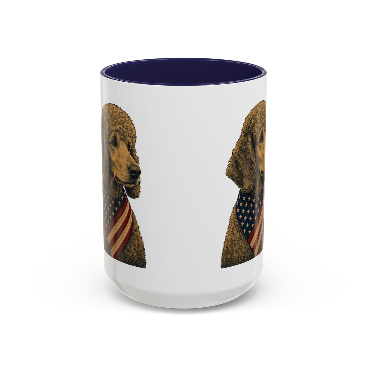 Patriotic Poodle Accent Mug