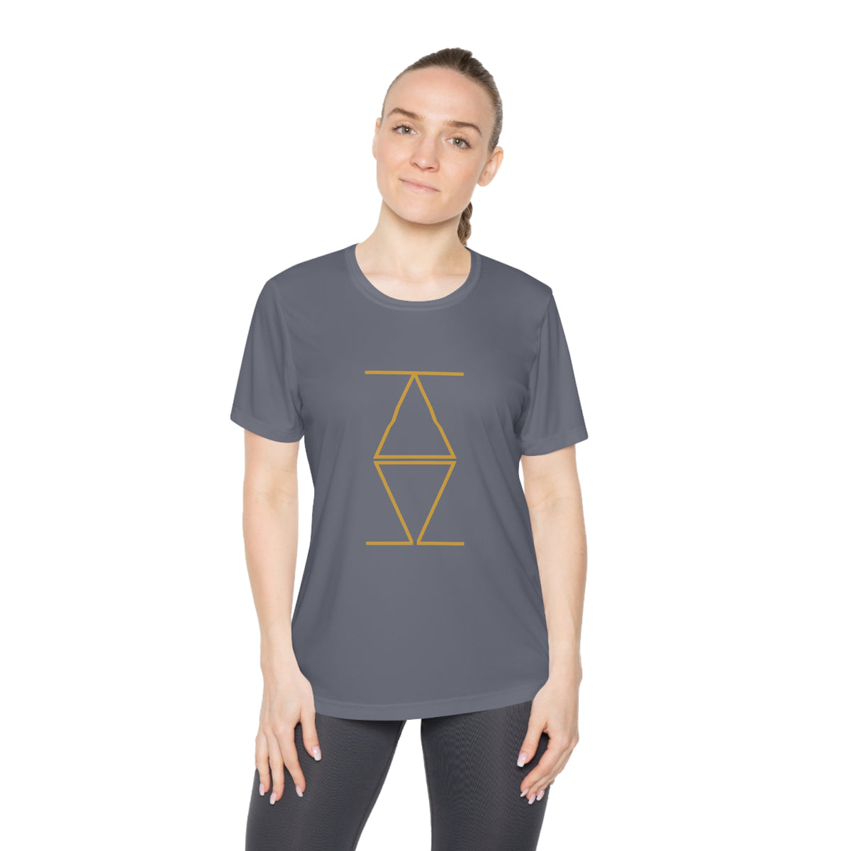 Alpha & Omega Holy Family Cross Women's Dry-Fit Performance Tee