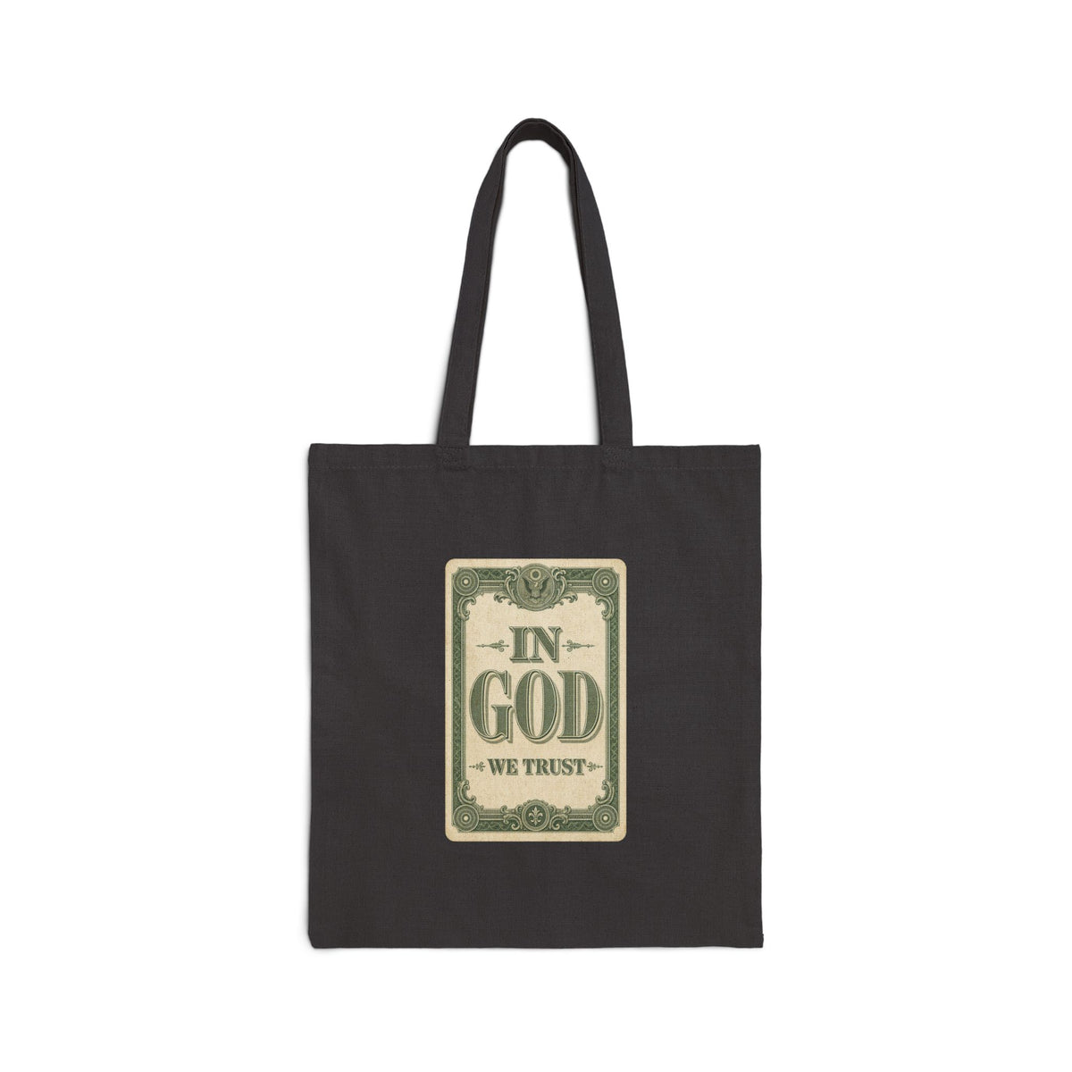In God We Trust Card Canvas Tote Bag