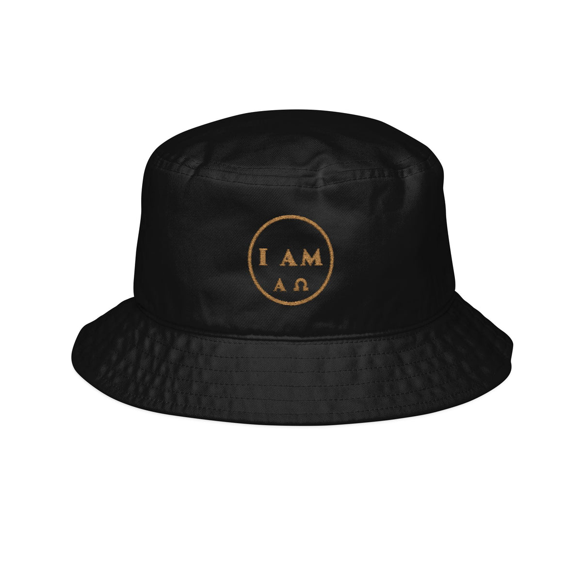 I AM Circle Embroidered Bucket Hat