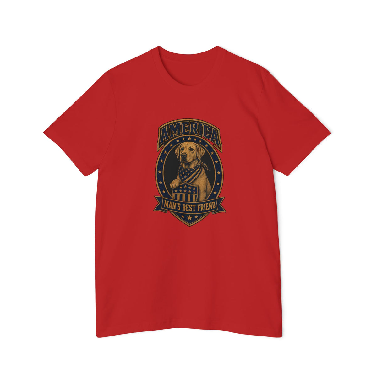 America Man's Best Friend Badge Lightweight Tee