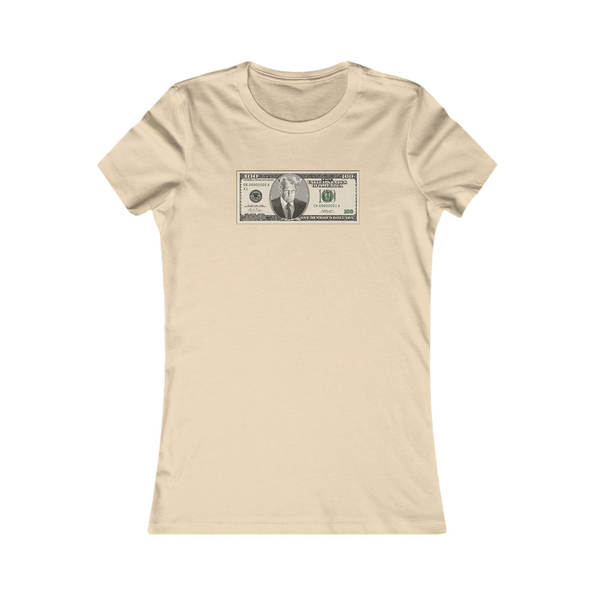 Trump $100 Bill Women's Slim Fit Tee