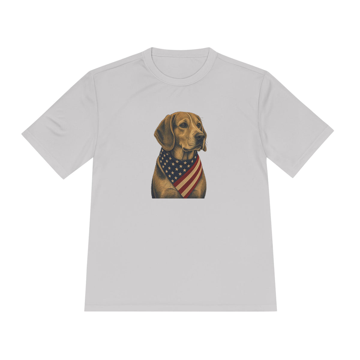 Patriotic Beagle American Flag Bandana Men's Dry-Fit Performance Tee