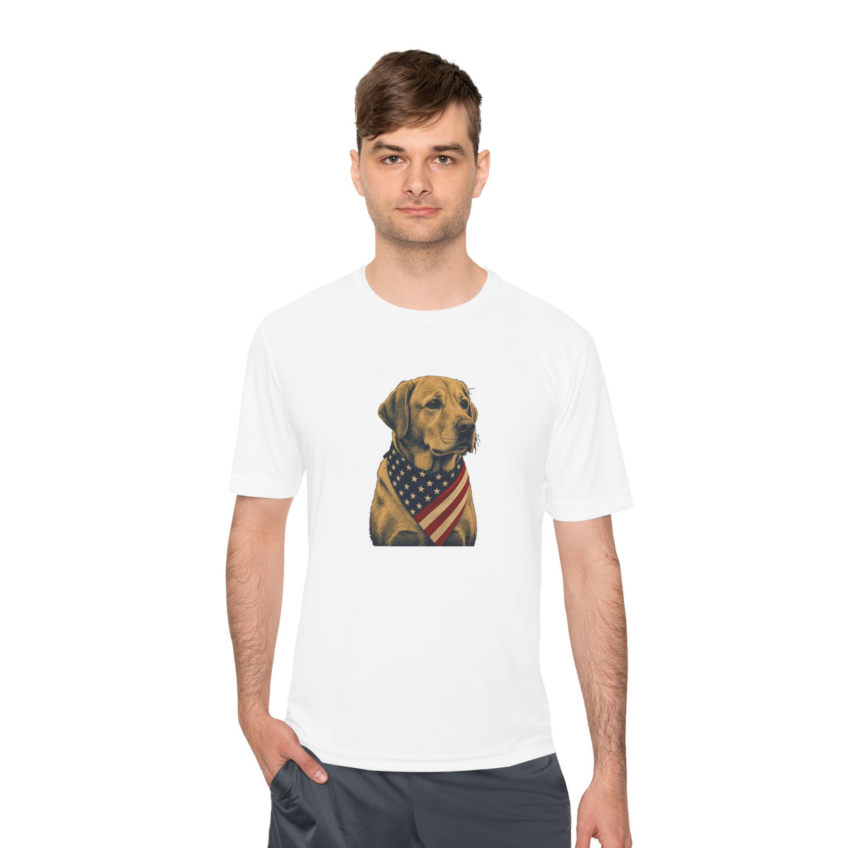 Patriotic Lab American Flag Bandana Men's Dry-Fit Performance Tee