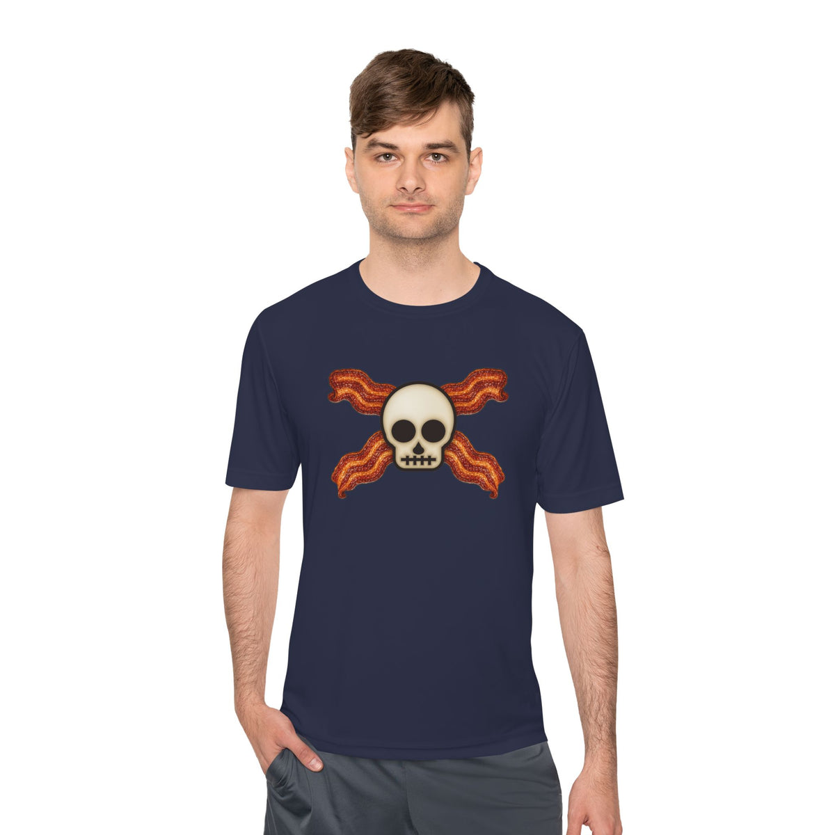 Bacon Jolly Roger Men's Dry-Fit Performance Tee