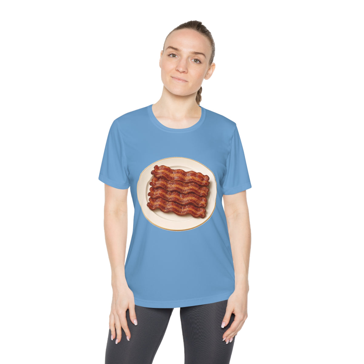 Bacon Stack Plate Women's Dry-Fit Performance Tee