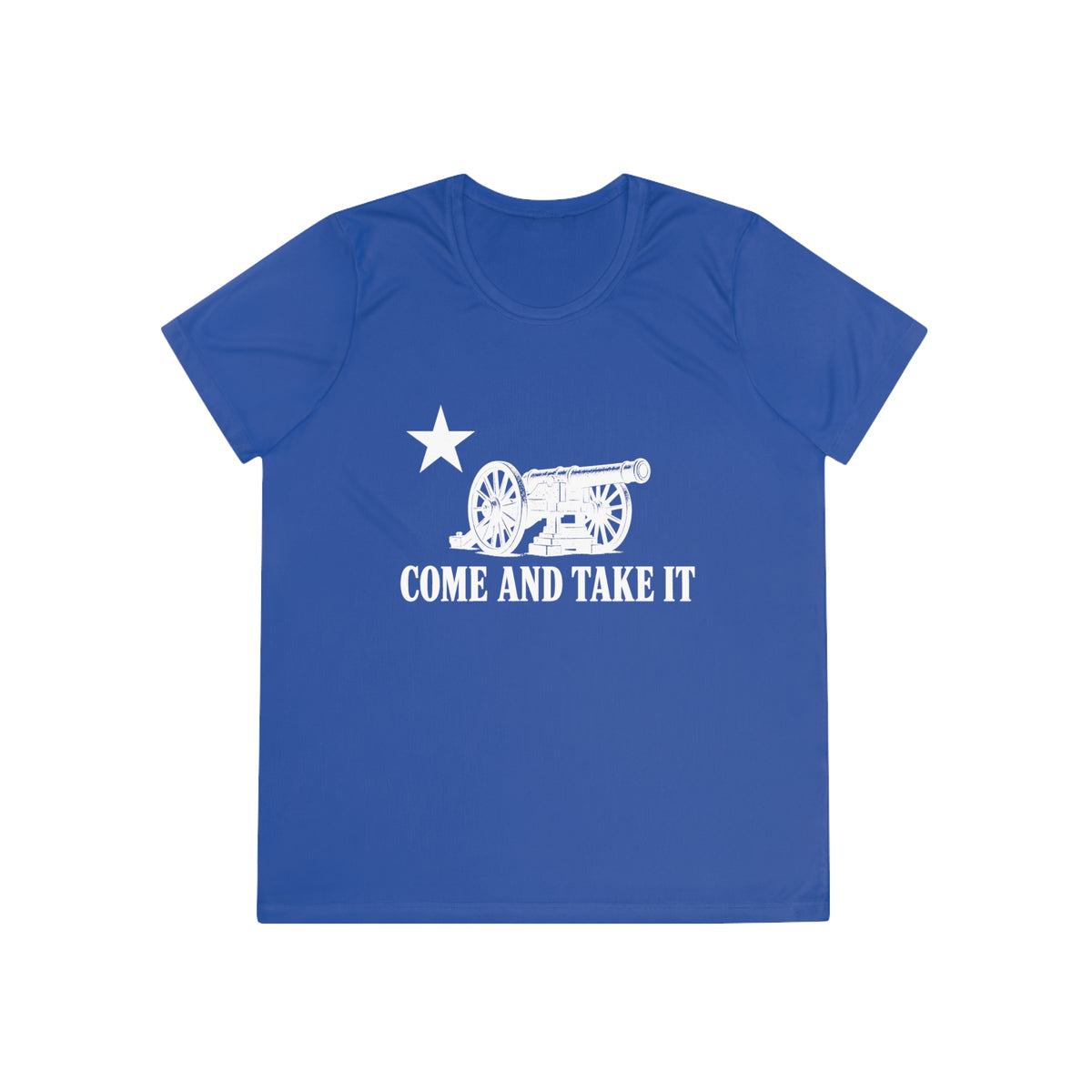 Come and Take It Cannon Women's Dry-Fit Performance Tee - Dark Colors