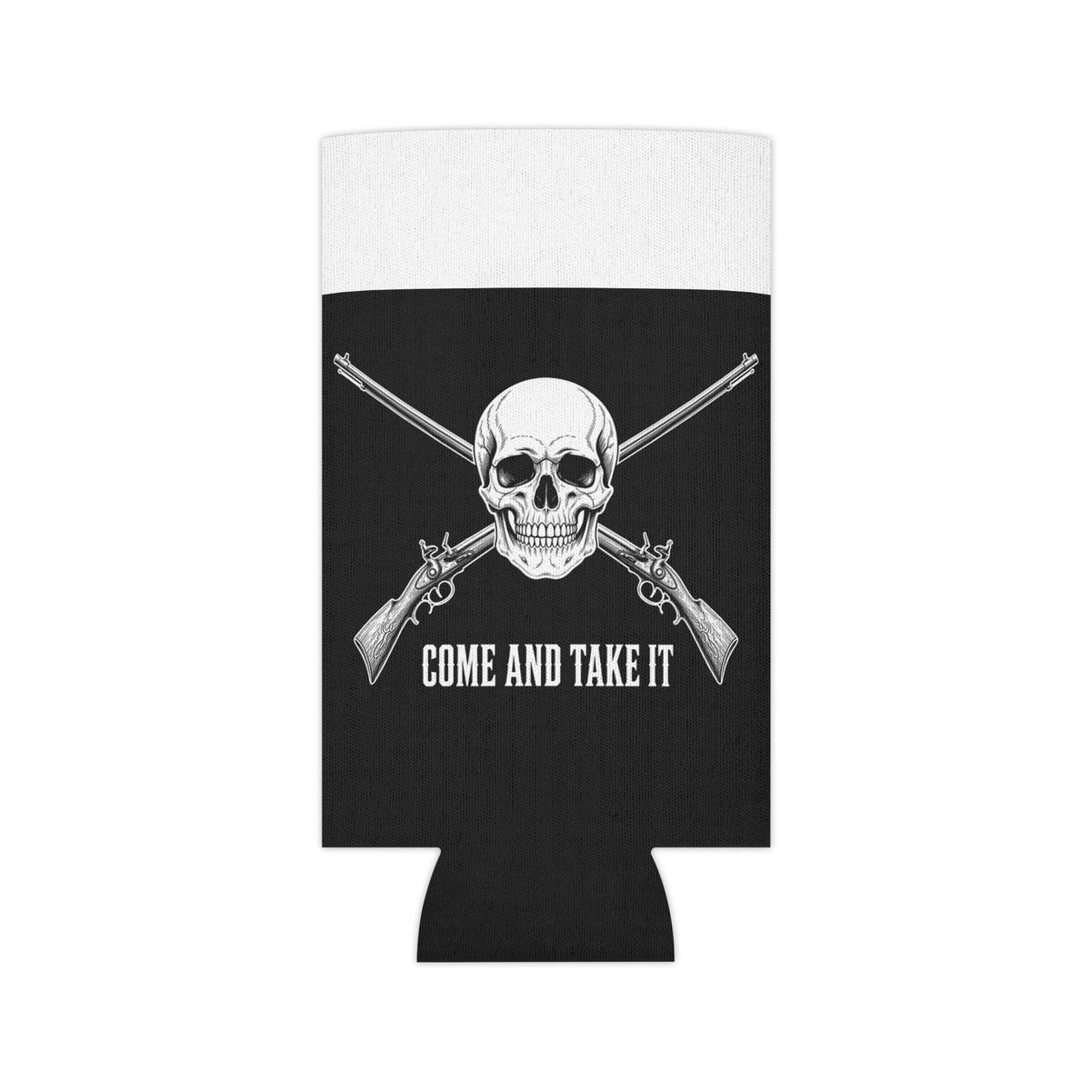 Come and Take It Jolly Roger Can Cooler