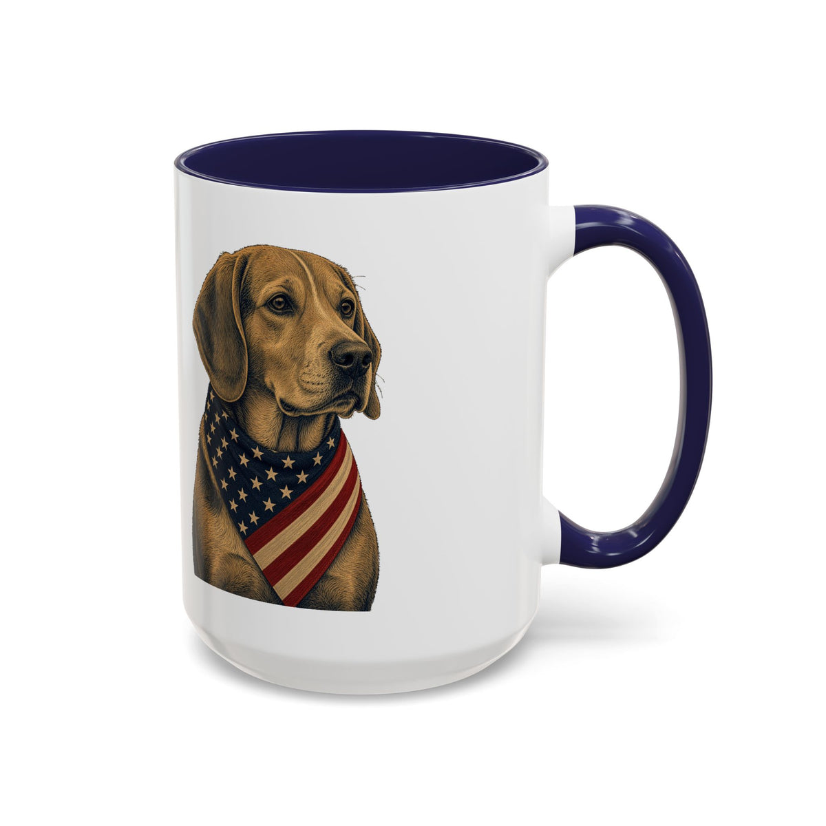 Patriotic Beagle Accent Mug
