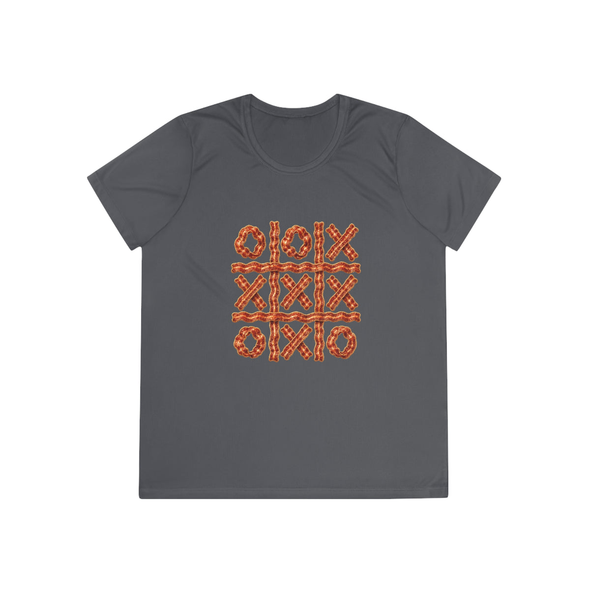 Bacon Tic-Tac-Toe Women's Dry-Fit Performance Tee