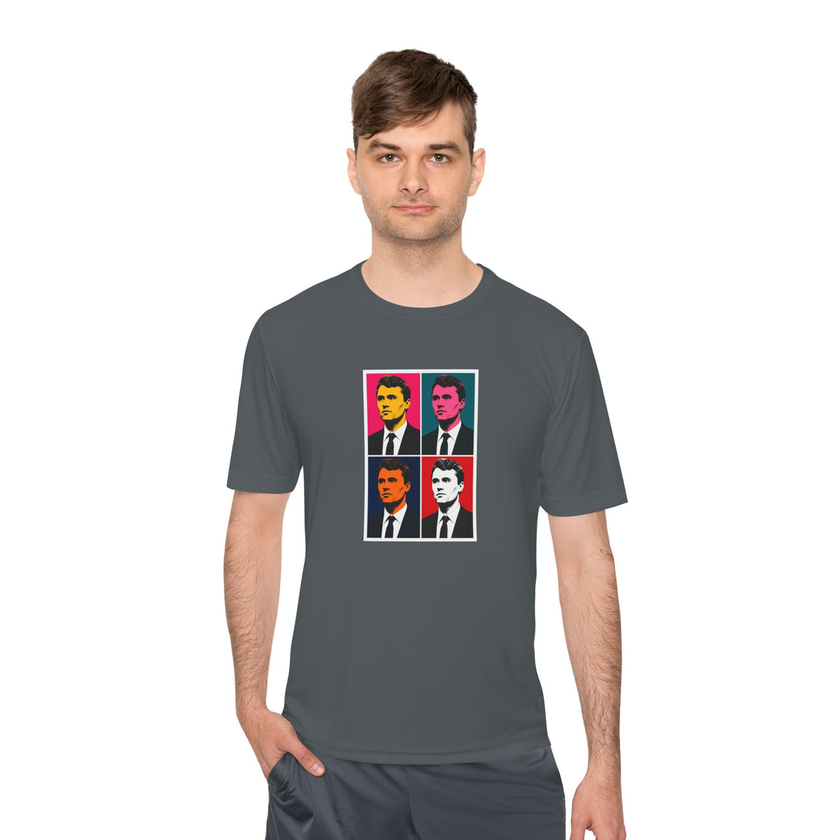 Charlie Pop Art Men's Dry-Fit Performance Tee