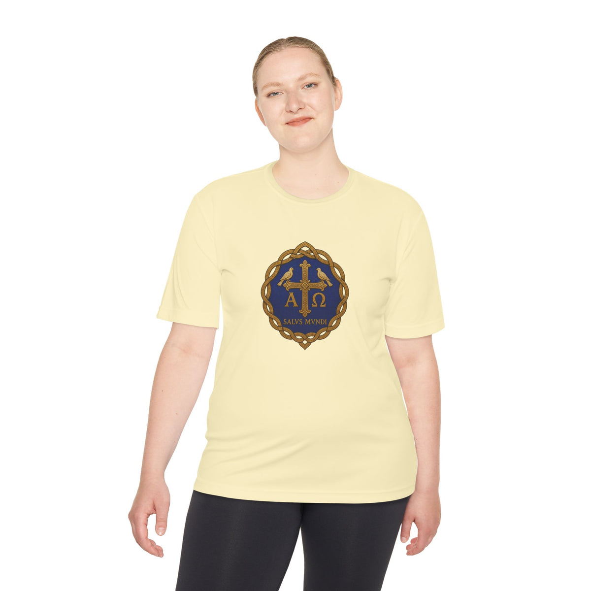 Salus Mundi Mosaic Cross Men's Dry-Fit Performance Tee