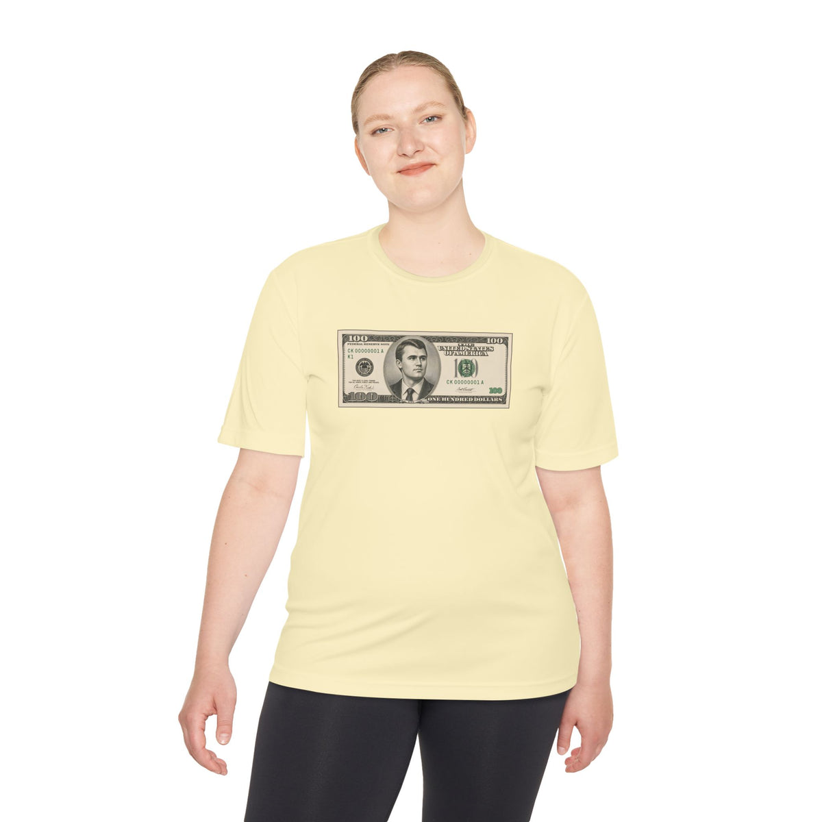 Charlie Kirk $100 Bill Men's Dry-Fit Performance Tee