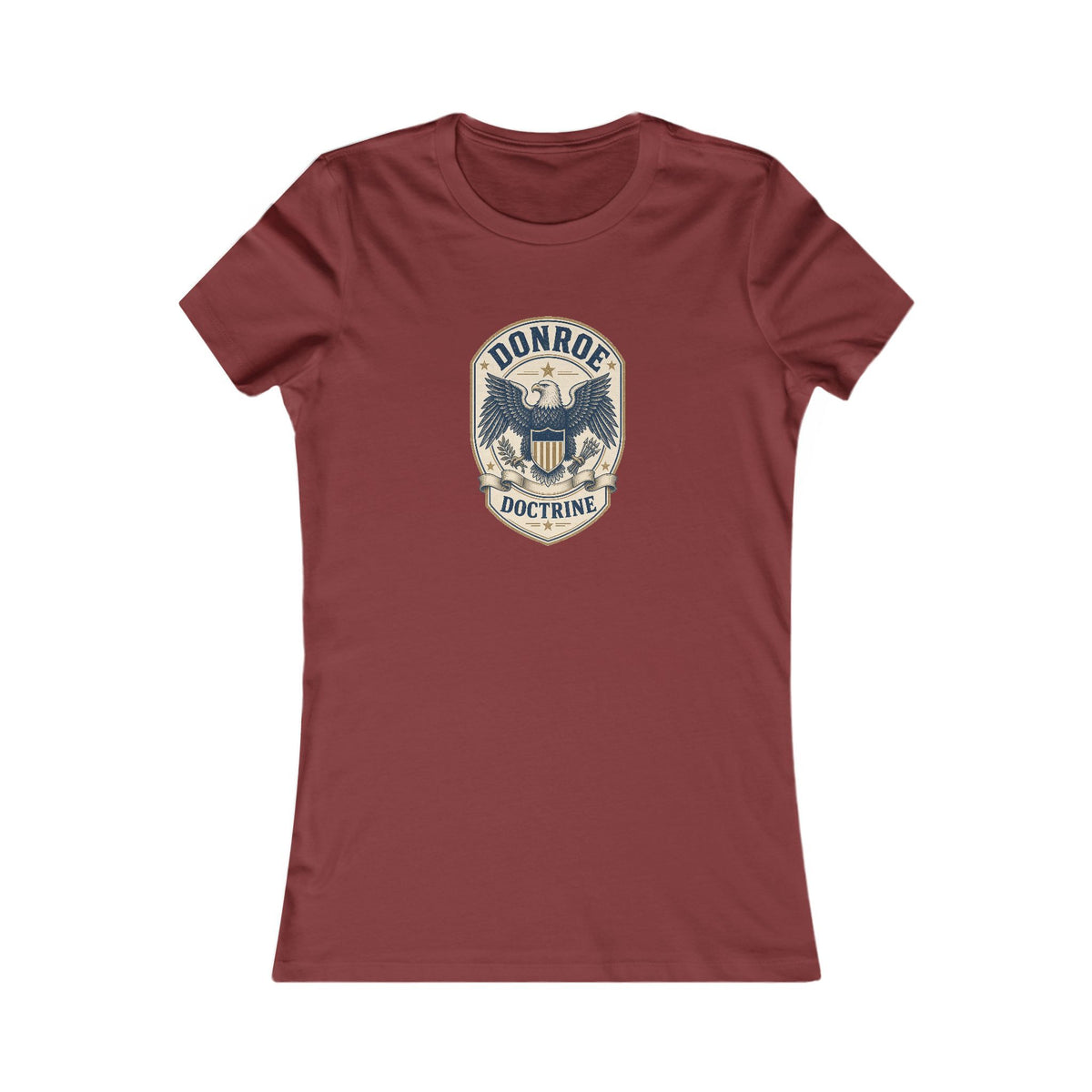 Donroe Doctrine Badge Women's Slim Fit Tee