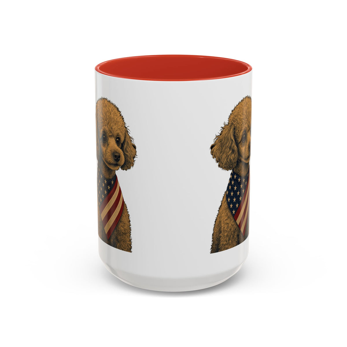 Patriotic Toy Poodle Accent Mug