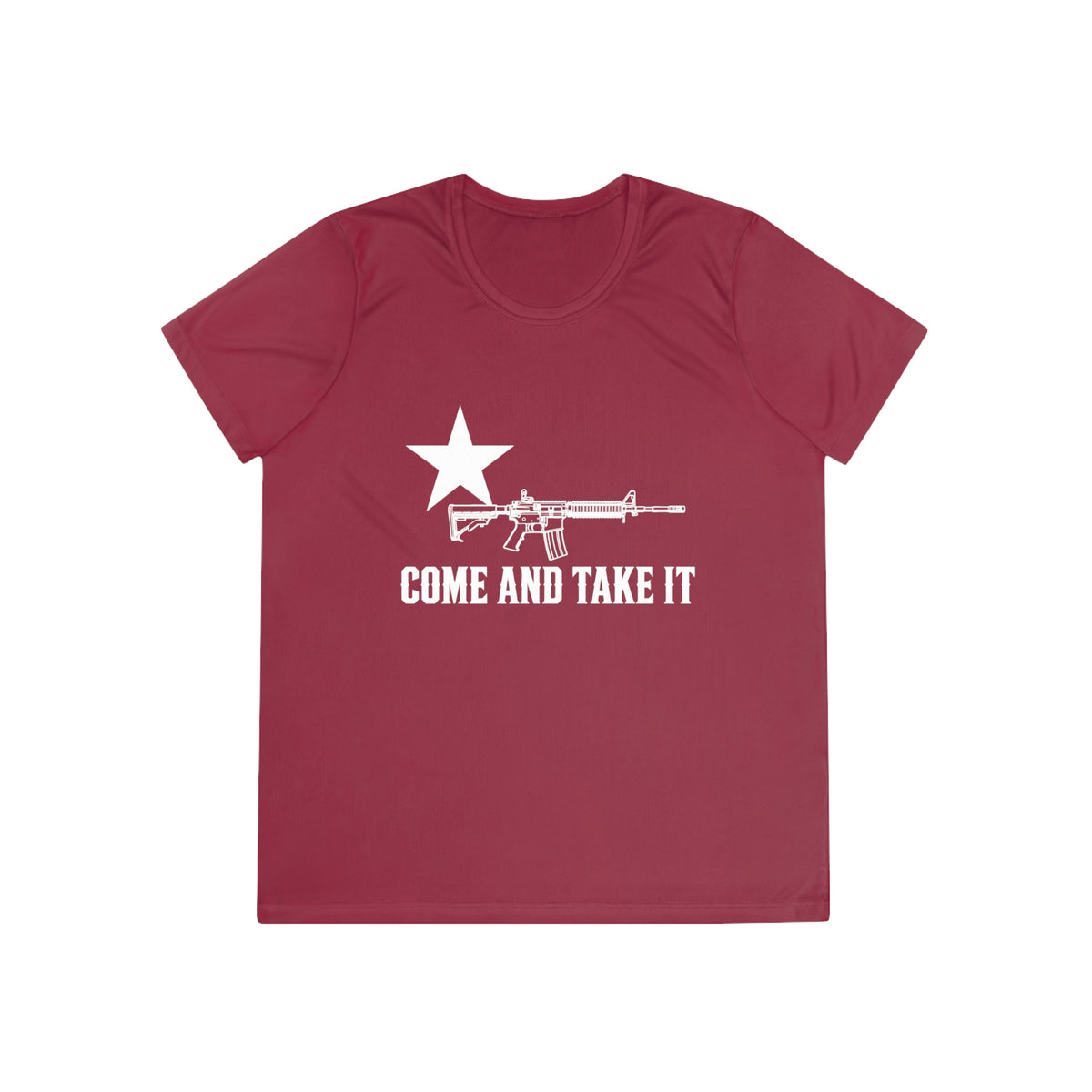 Come and Take It Rifle Women's Dry-Fit Performance Tee - Dark Colors