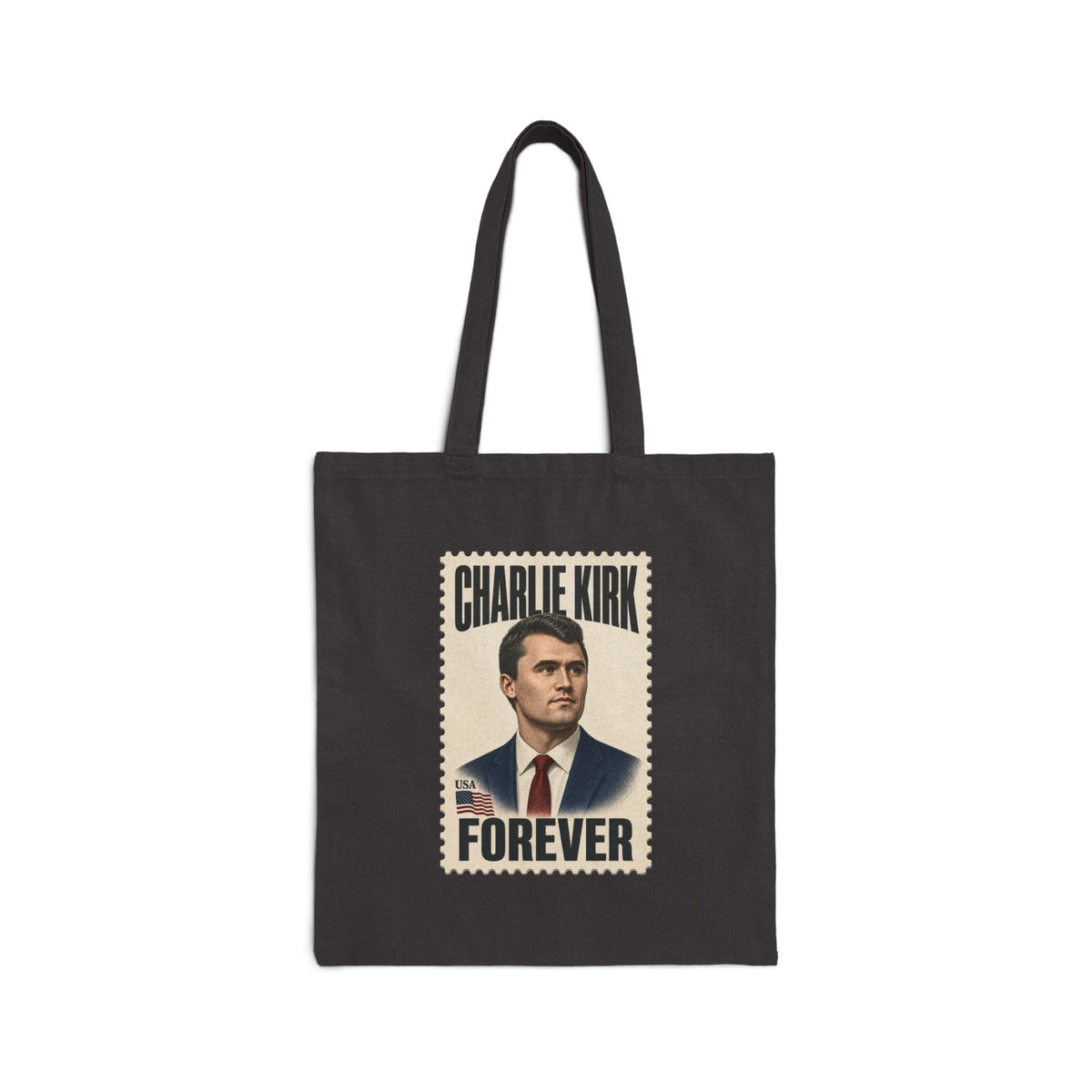 Charlie Stamp Canvas Tote Bag