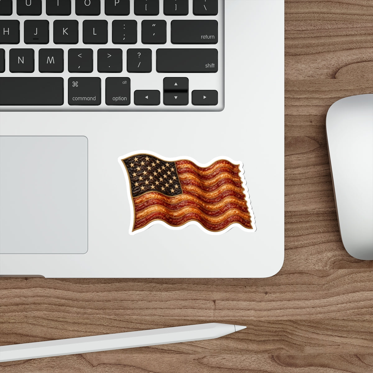 Bacon Flag Die-Cut Sticker