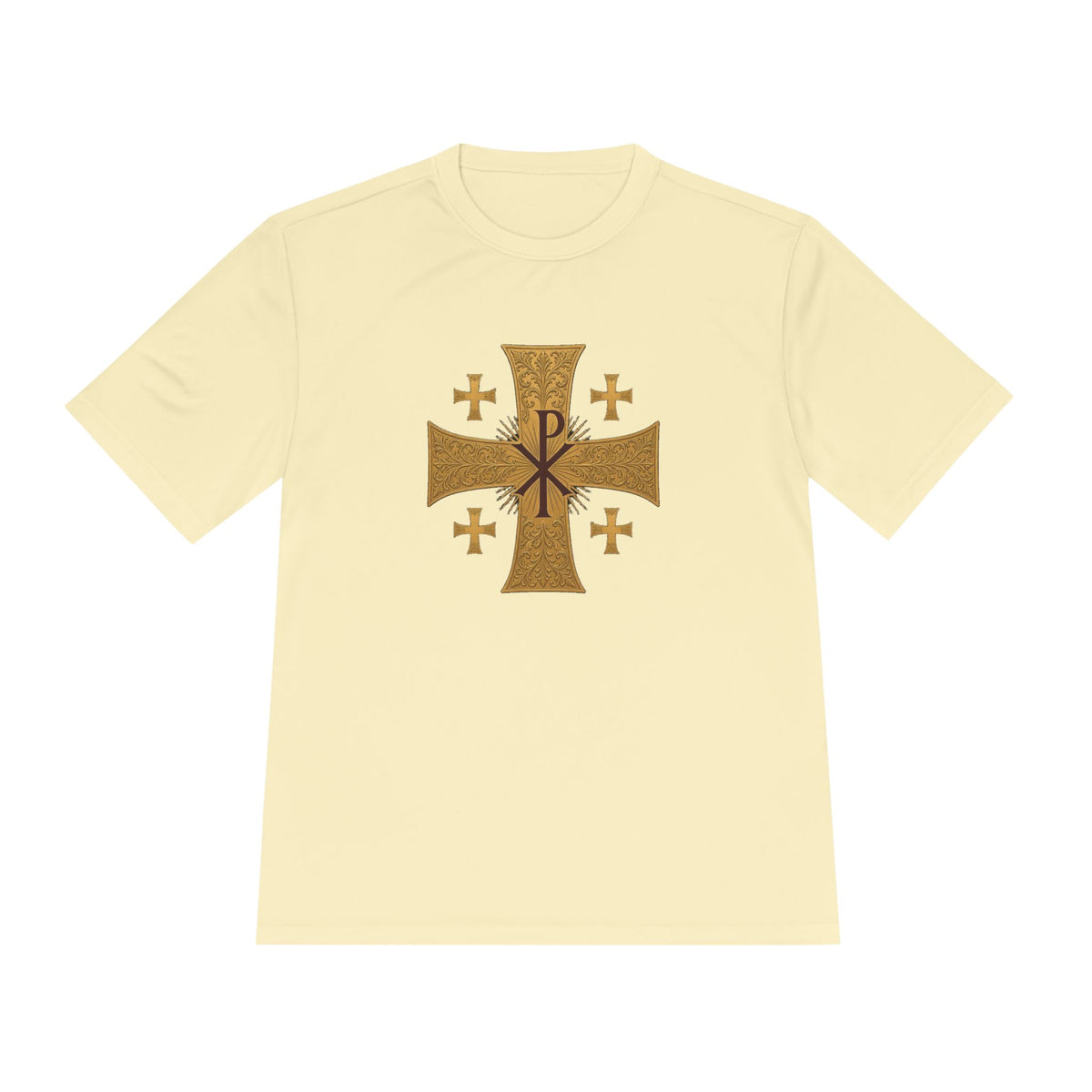 Chi-Rho Jerusalem Cross Men's Dry-Fit Performance Tee