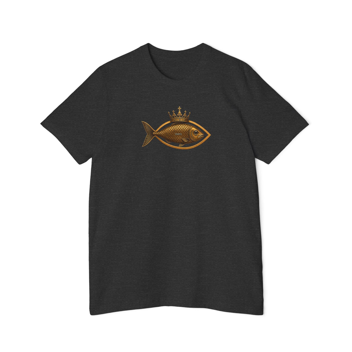 Crowned Ichthys Jesus Fish Lightweight Tee