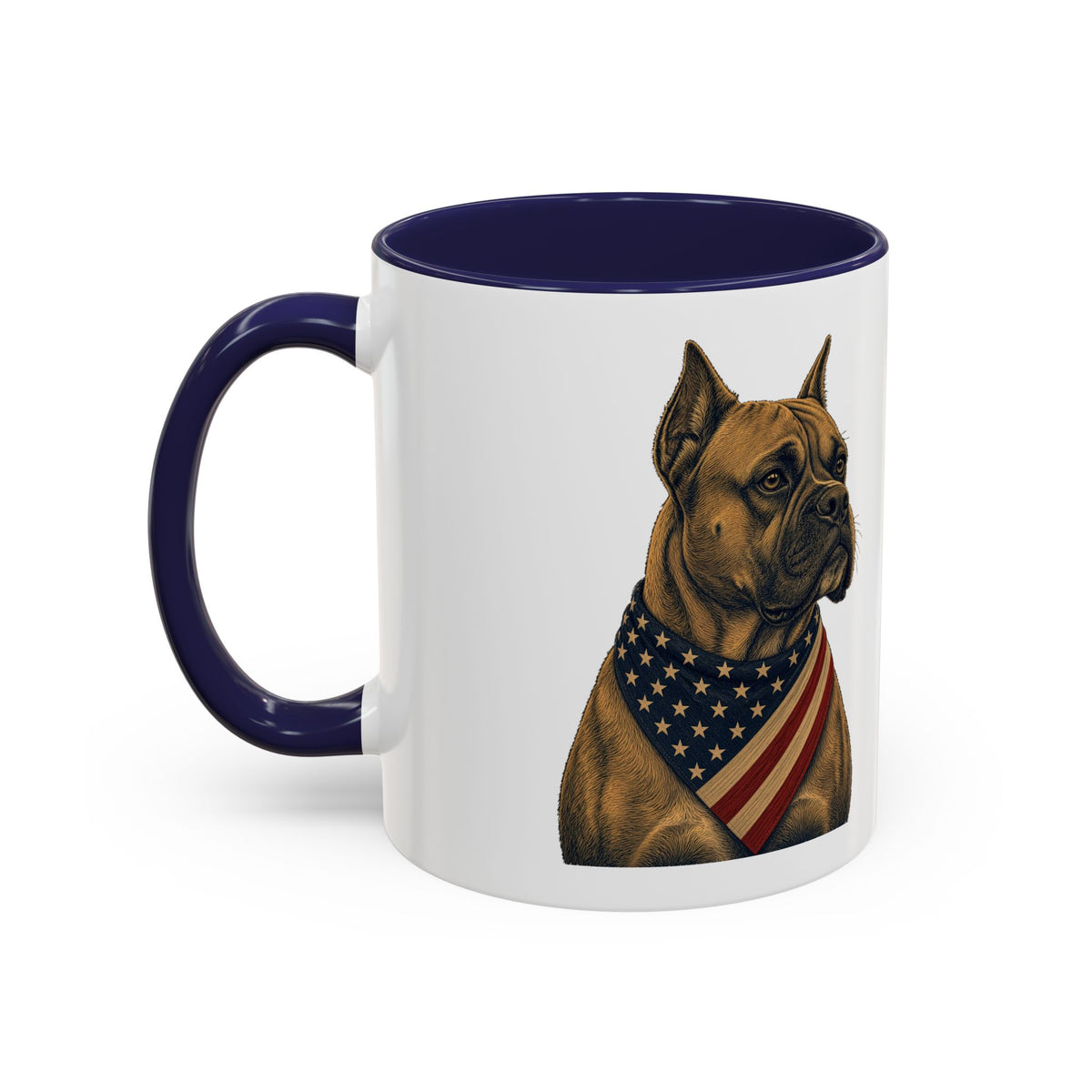 Patriotic Boxer Accent Mug