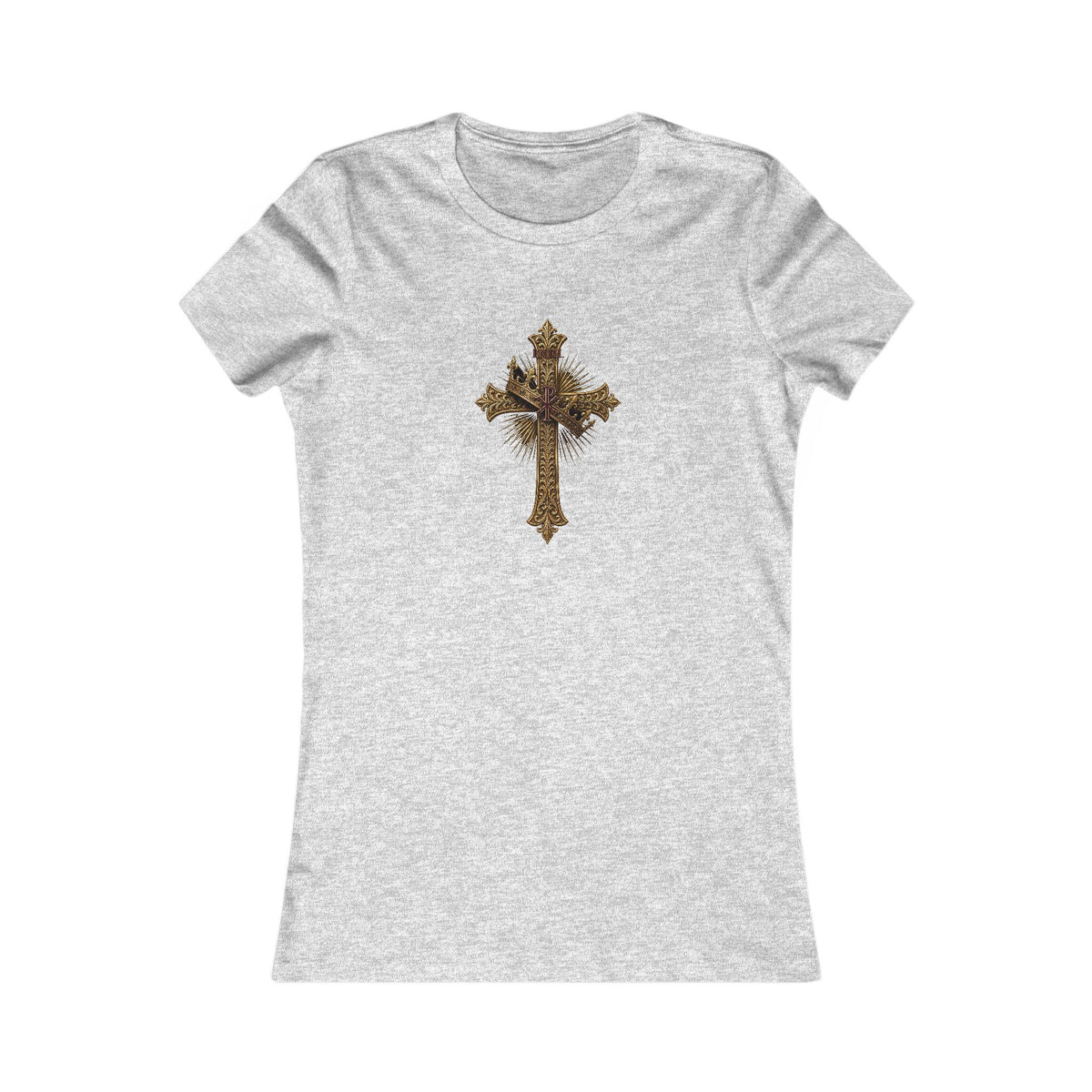INRI Crowned Cross Women's Slim Fit Tee