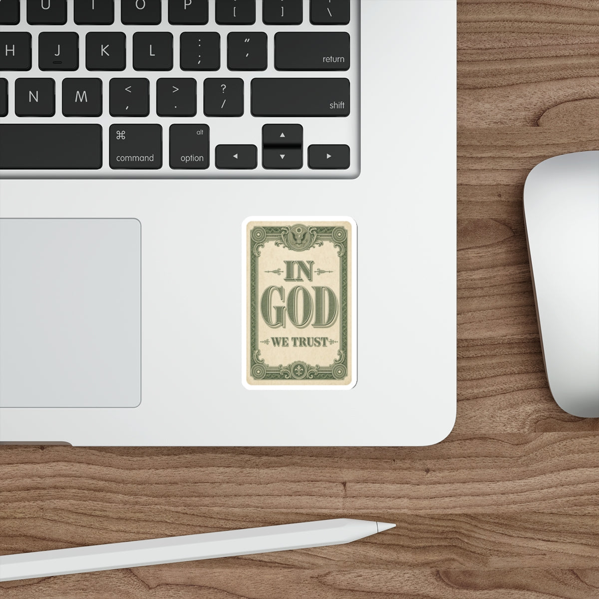 In God We Trust Card Die-Cut Sticker