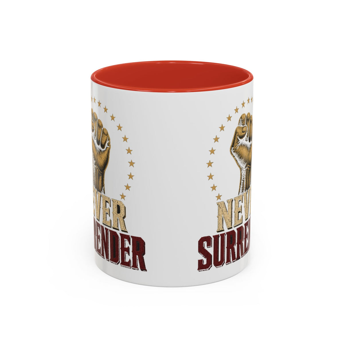Never Surrender Accent Mug