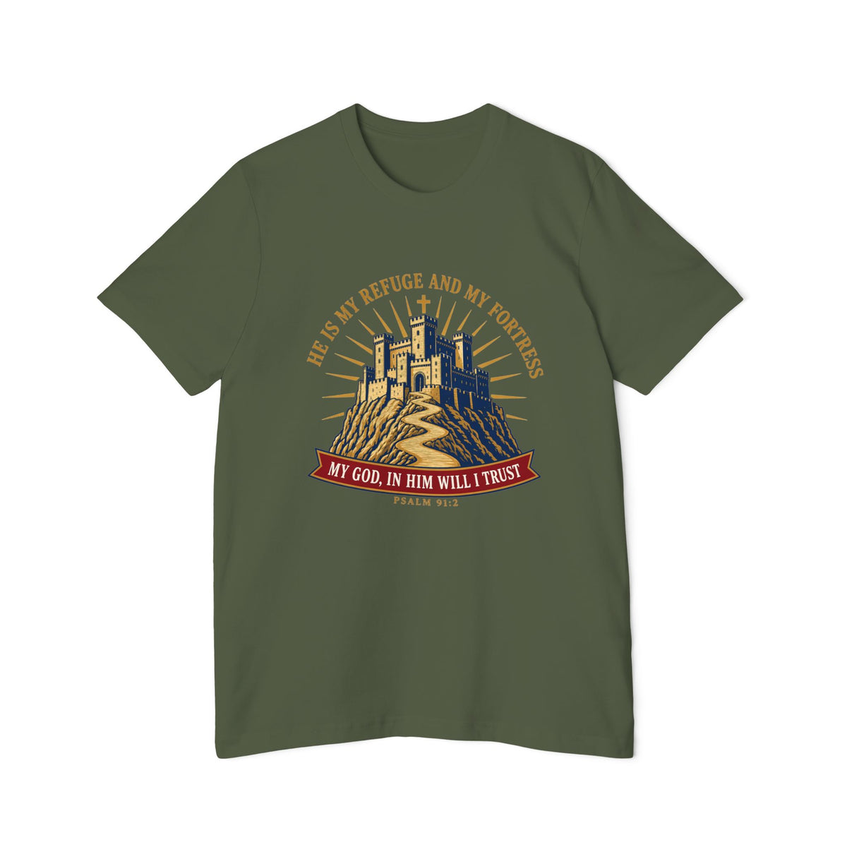 Refuge & Fortress Psalm 91:2 Lightweight Tee