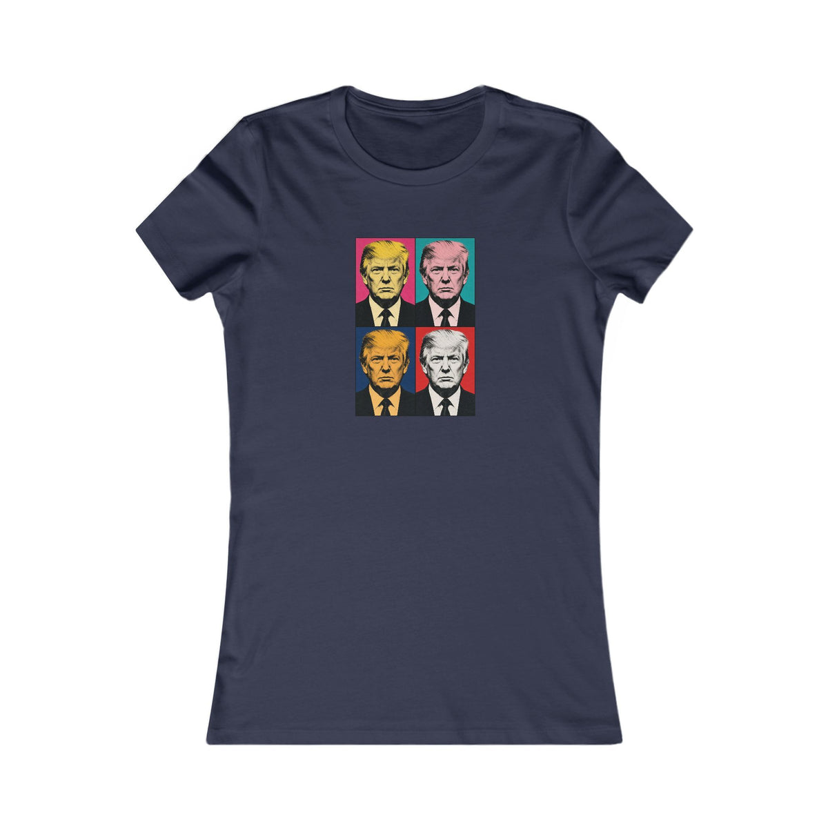Trump Pop Art Grid Women's Slim Fit Tee