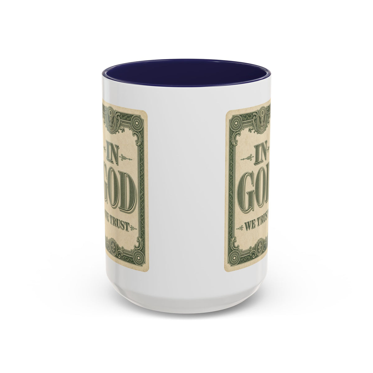 In God We Trust Card Accent Mug