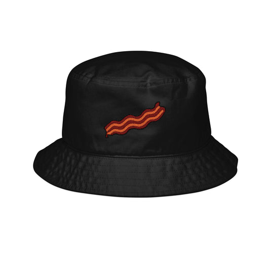 Bacon Strip Embroidered Bucket Hat