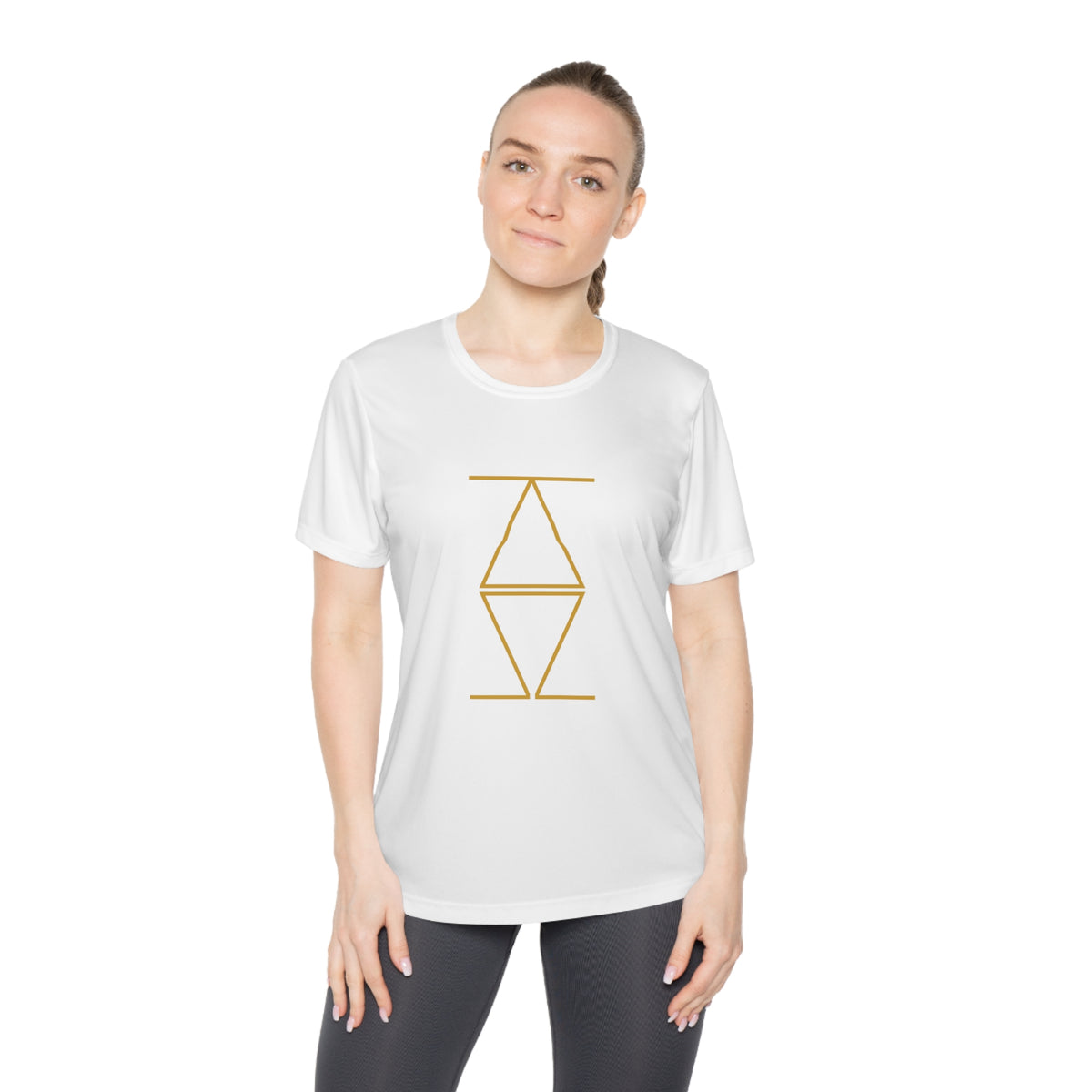 Alpha & Omega Holy Family Cross Women's Dry-Fit Performance Tee