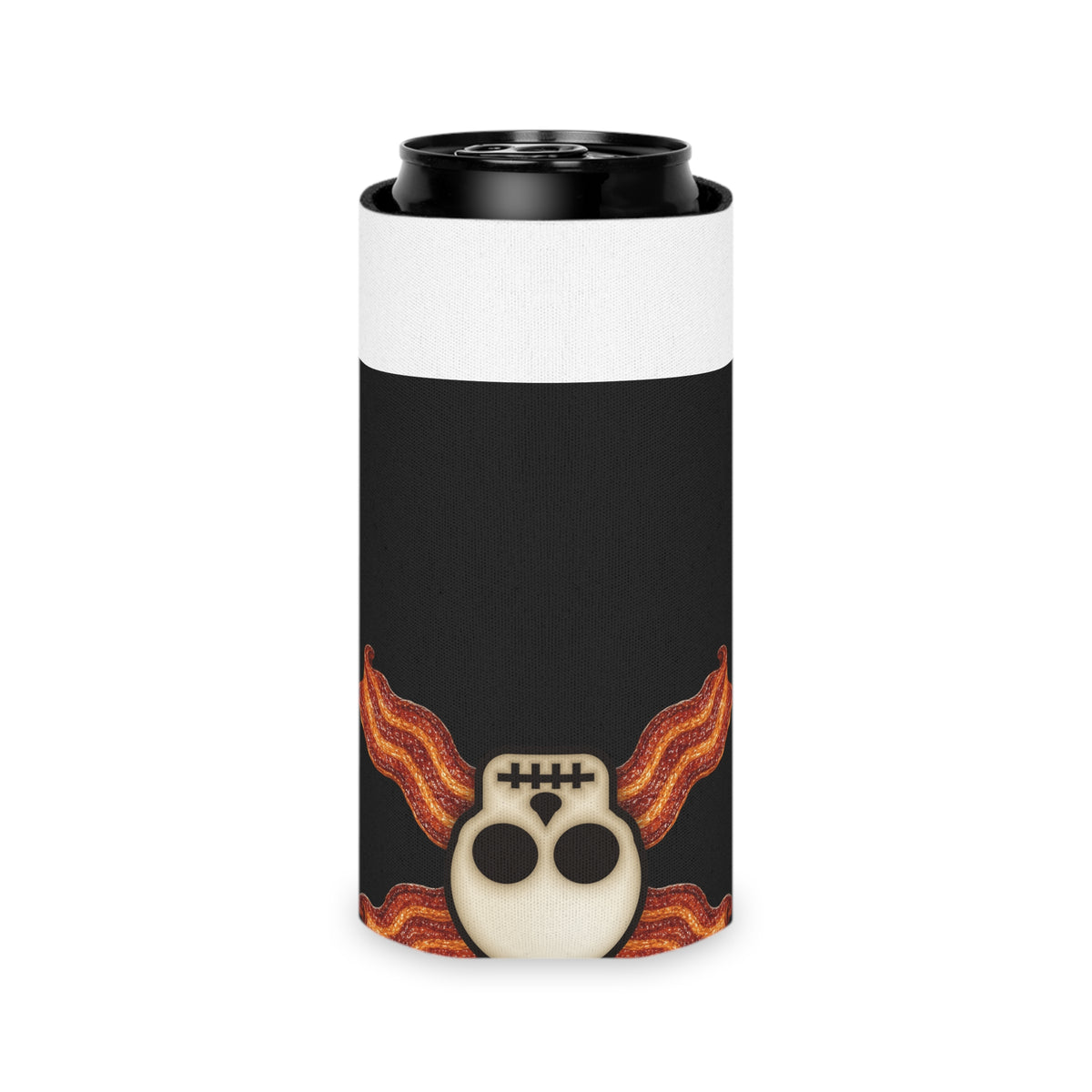 Bacon Jolly Roger Can Cooler