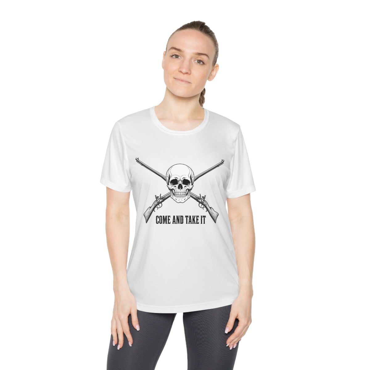 Come and Take It Jolly Roger Women's Dry-Fit Performance Tee