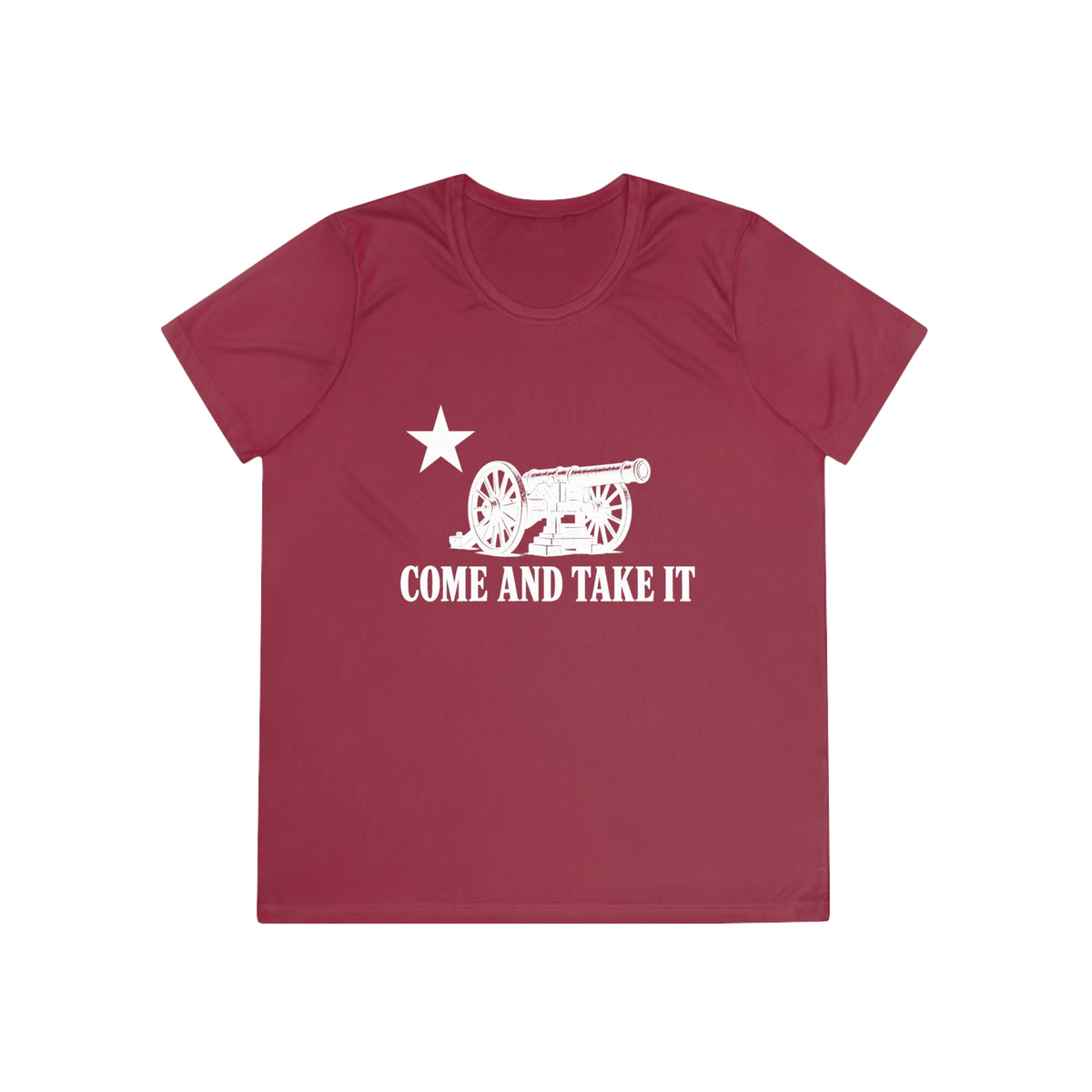 Come and Take It Cannon Women's Dry-Fit Performance Tee - Dark Colors