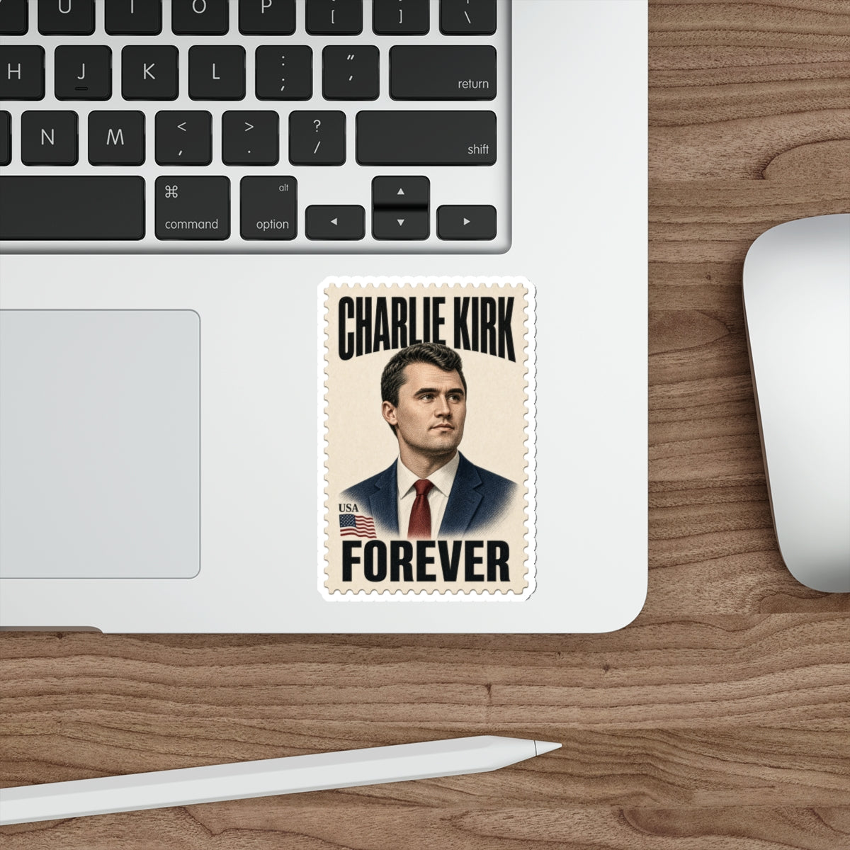 Charlie Kirk Forever Stamp Die-Cut Sticker