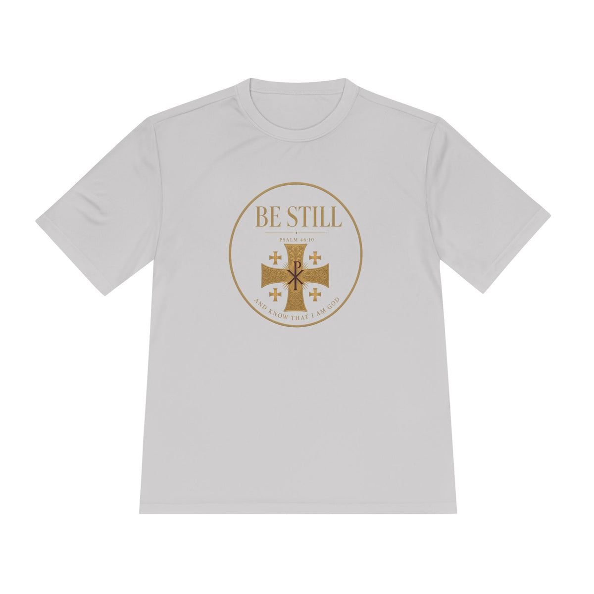 Be Still Psalm 46:10 Men's Dry-Fit Performance Tee