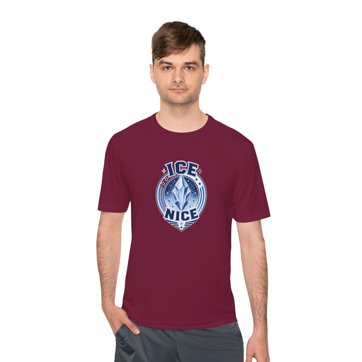 ICE is NICE Badge Men's Dry-Fit Performance Tee