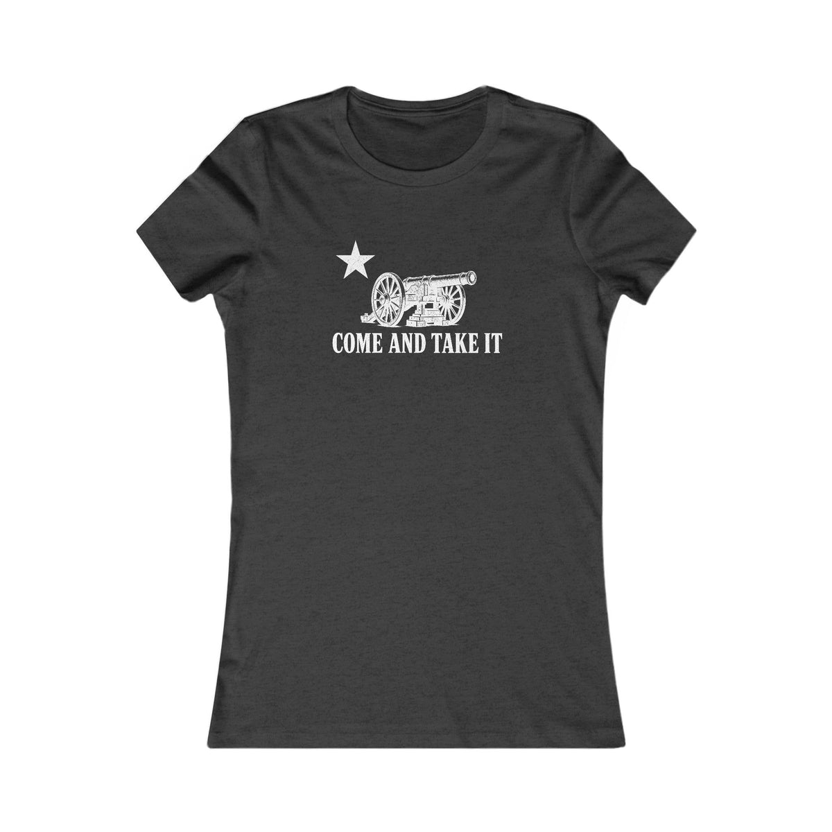 Come and Take It Cannon Women's Slim Fit Tee - Dark Colors
