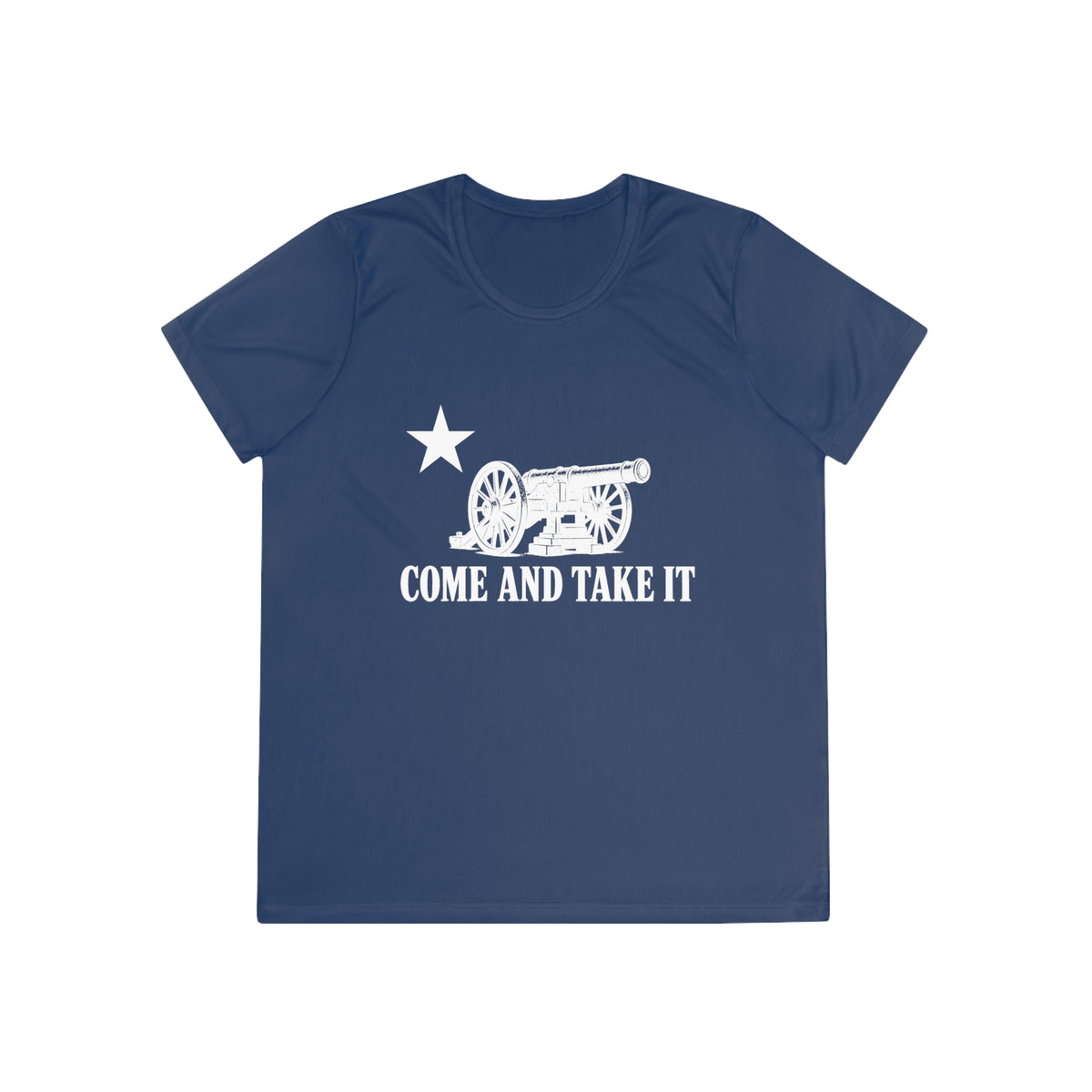 Come and Take It Cannon Women's Dry-Fit Performance Tee - Dark Colors