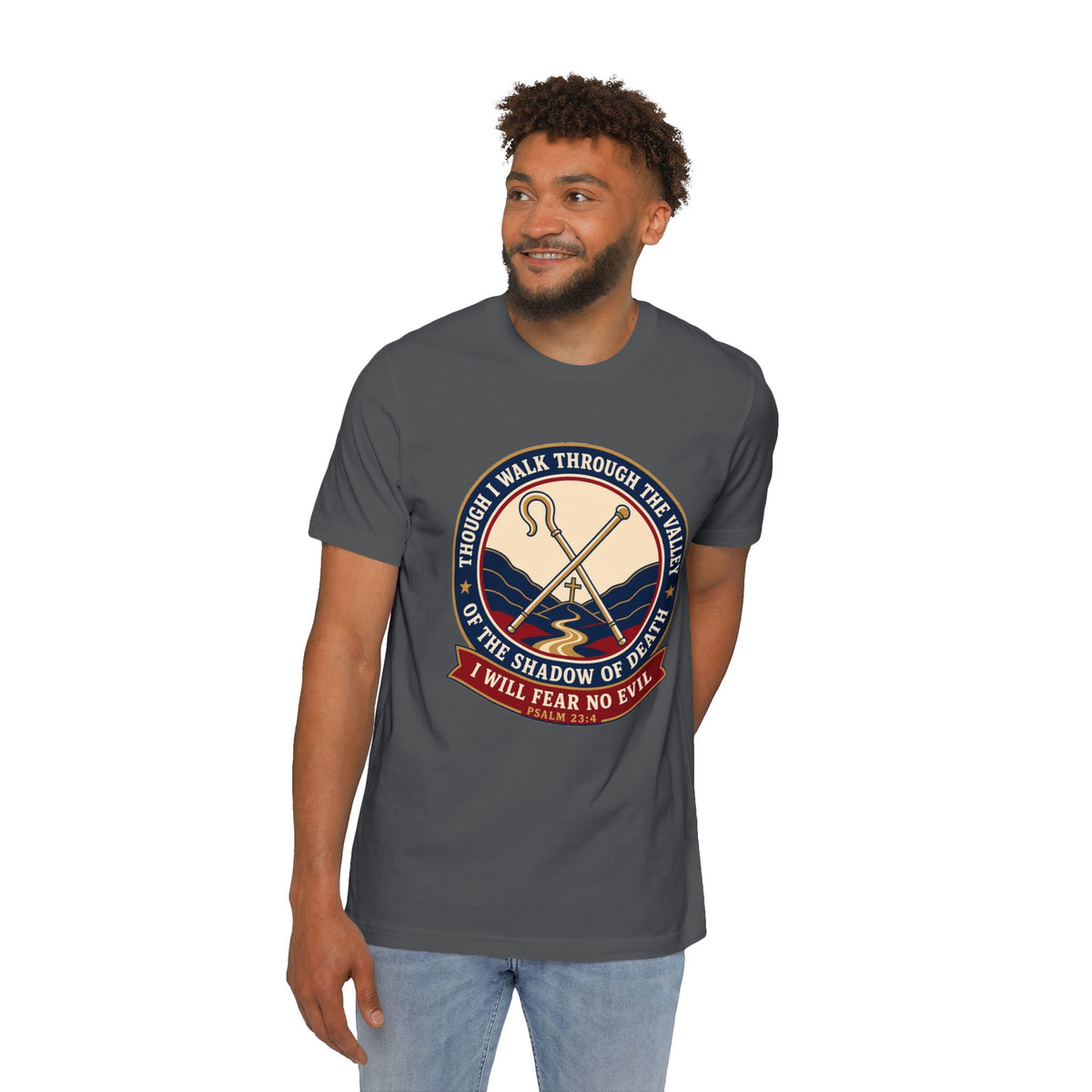 Fear No Evil Psalm 23:4 Lightweight Tee